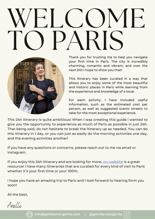 24H Paris itinerary and travel guide (First time in Paris)